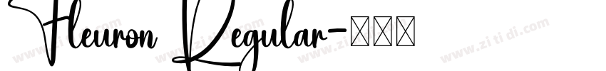 Fleuron Regular字体转换